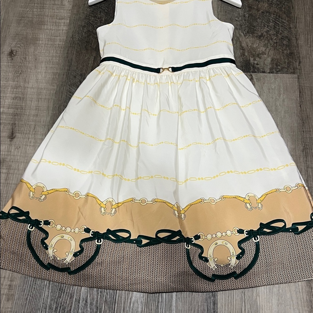 Janie and Jack Bridle Scarf Border Dress from Countryside Ride 2016 size 8 - Picture 6 of 12